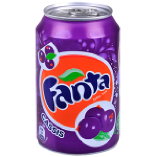 Fanta Cassis Blik 24x33cl.
