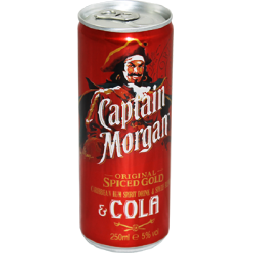 Captain Morgan & Cola 12x25cl.