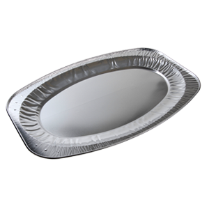 Aluminium schalen ovaal 45cm. 100st
