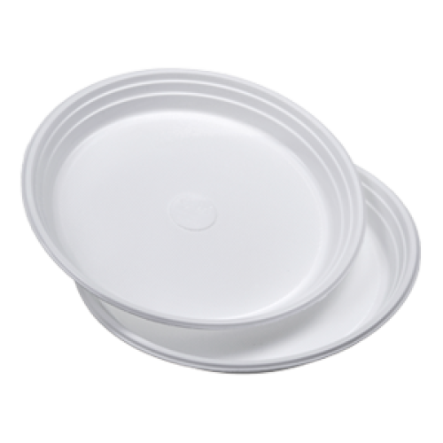 Plastic dessertbord 17cm. 100st.