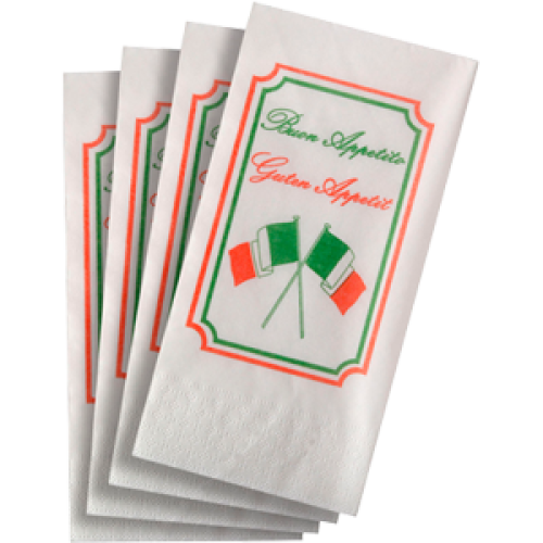 Servetten 40×40 1/8 ‘Italia’ 1000st