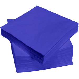Servetten 3lgs.40x40 blauw 250st.
