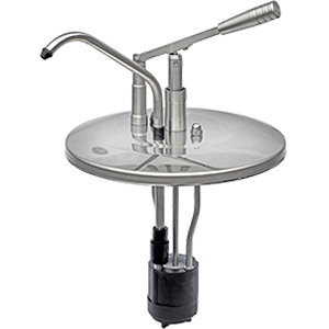 Emmer-dispenser rvs 28cm 10l.